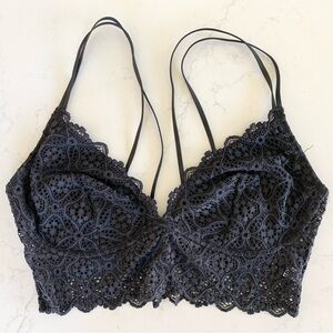 Black Lace Bra